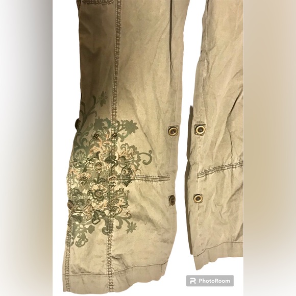 EXPRESS COTTON CARGO WITH BROCADE PANT - Picture 2 of 9